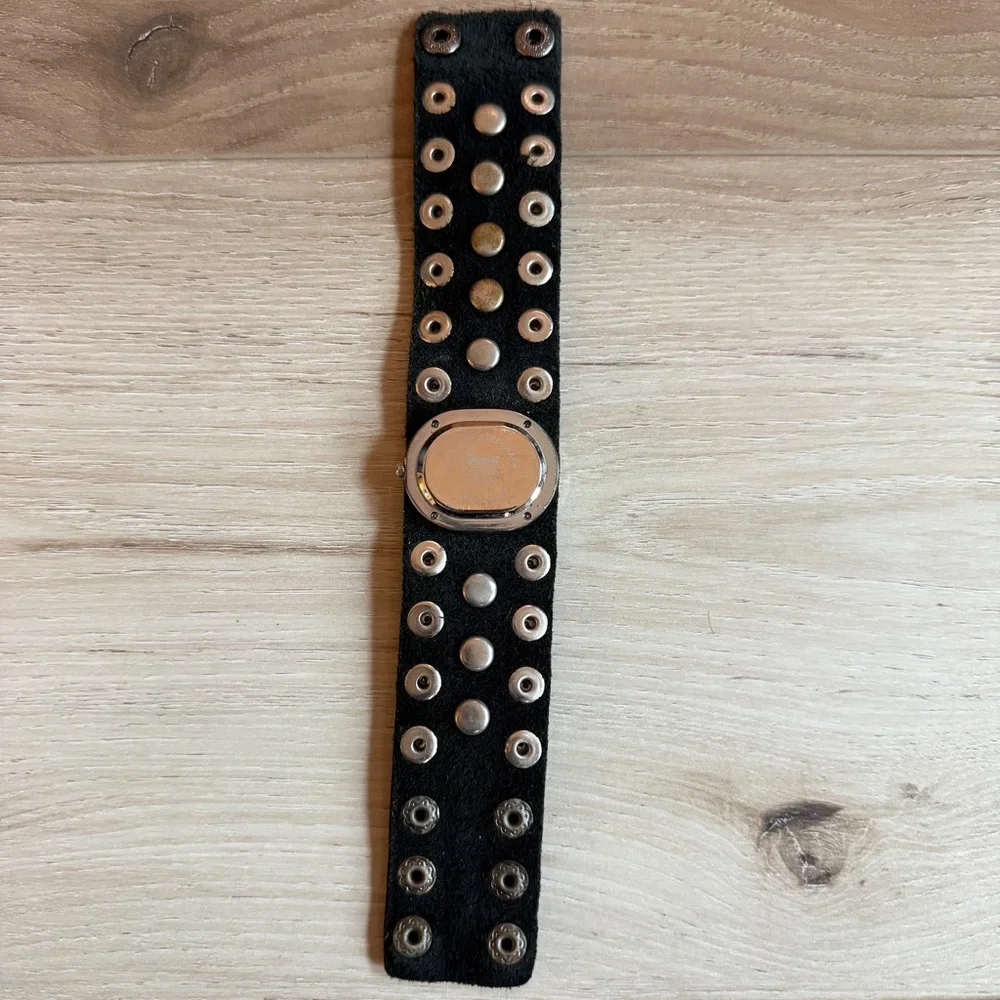 Geneva Silver Studded‎ Watch